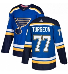 Mens Adidas St Louis Blues 77 Pierre Turgeon Authentic Royal Blue Home NHL Jersey Mens Adidas St Louis Blues 77 Pierre Turgeon Authentic Royal Blue Home NHL Jersey