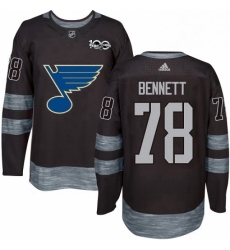 Mens Adidas St Louis Blues 78 Beau Bennett Authentic Black 1917 2017 100th Anniversary NHL Jersey Mens Adidas St Louis Blues 78 Beau Bennett Authentic Black 1917 2017 100th Anniversary NHL Jersey