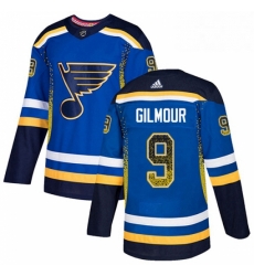 Mens Adidas St Louis Blues 9 Doug Gilmour Authentic Blue Drift Fashion NHL Jersey Mens Adidas St Louis Blues 9 Doug Gilmour Authentic Blue Drift Fashion NHL Jersey
