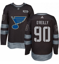 Mens Adidas St Louis Blues 90 Ryan OReilly Authentic Black 1917 2017 100th Anniversary NHL Jerse Mens Adidas St Louis Blues 90 Ryan OReilly Authentic Black 1917 2017 100th Anniversary NHL Jerse