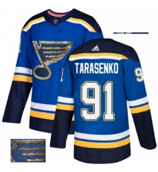 Mens Adidas St Louis Blues 91 Vladimir Tarasenko Authentic Royal Blue Fashion Gold NHL Jersey Mens Adidas St Louis Blues 91 Vladimir Tarasenko Authentic Royal Blue Fashion Gold NHL Jersey