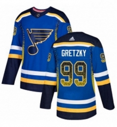 Mens Adidas St Louis Blues 99 Wayne Gretzky Authentic Blue Drift Fashion NHL Jersey Mens Adidas St Louis Blues 99 Wayne Gretzky Authentic Blue Drift Fashion NHL Jersey