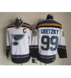 NHL St.Louis Blues #99 Gretzky white jerseys NHL St.Louis Blues #99 Gretzky white jerseys