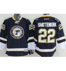 St. Louis Blues #22 Kevin Shattenkirk Dark Blue Third Stitched NHL Jersey St. Louis Blues #22 Kevin Shattenkirk Dark Blue Third Stitched NHL Jersey