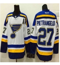 St Louis Blues #27 Alex Pietrangelo White New Road Stitched NHL Jersey St Louis Blues #27 Alex Pietrangelo White New Road Stitched NHL Jersey