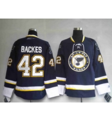 St. Louis Blues 42 BACKES Third Jersey St. Louis Blues 42 BACKES Third Jersey