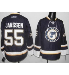 St. Louis Blues 55 Cam Janssen Dark Blue NHL Jersey St. Louis Blues 55 Cam Janssen Dark Blue NHL Jersey