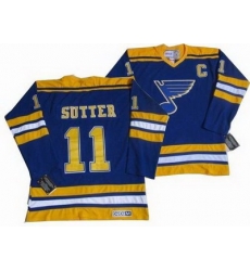 St.Louis Blues #11 Brian Sutter CCM Blue Jersey St.Louis Blues #11 Brian Sutter CCM Blue Jersey