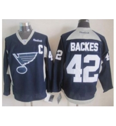 St.Louis Blues #42 David Backes Navy Blue Practice Stitched NHL Jersey St.Louis Blues #42 David Backes Navy Blue Practice Stitched NHL Jersey