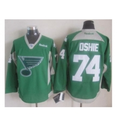 St.Louis Blues #74 T.J Oshie Green Practice Stitched NHL Jersey St.Louis Blues #74 T.J Oshie Green Practice Stitched NHL Jersey