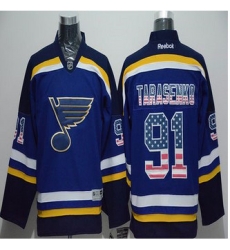 St.Louis Blues #91 Vladimir Tarasenko Light Blue USA Flag Fashion Stitched NHL Jersey St.Louis Blues #91 Vladimir Tarasenko Light Blue USA Flag Fashion Stitched NHL Jersey