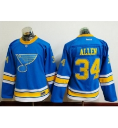 Blues #34 Jake Allen Light Blue 2017 Winter Classic Womens Stitched NHL Jersey Blues #34 Jake Allen Light Blue 2017 Winter Classic Womens Stitched NHL Jersey