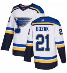 Youth Adidas St Louis Blues 21 Tyler Bozak Authentic White Away NHL Jersey Youth Adidas St Louis Blues 21 Tyler Bozak Authentic White Away NHL Jersey