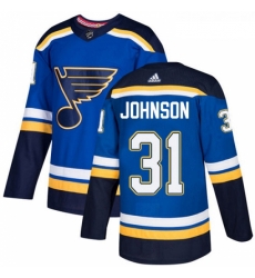 Youth Adidas St Louis Blues 31 Chad Johnson Authentic Royal Blue Home NHL Jersey Youth Adidas St Louis Blues 31 Chad Johnson Authentic Royal Blue Home NHL Jersey