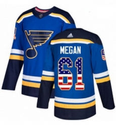 Youth Adidas St Louis Blues 61 Wade Megan Authentic Blue USA Flag Fashion NHL Jersey Youth Adidas St Louis Blues 61 Wade Megan Authentic Blue USA Flag Fashion NHL Jersey