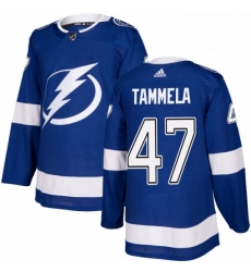 Mens Adidas Tampa Bay Lightning 47 Jonne Tammela Premier Royal Blue Home NHL Jersey Mens Adidas Tampa Bay Lightning 47 Jonne Tammela Premier Royal Blue Home NHL Jersey