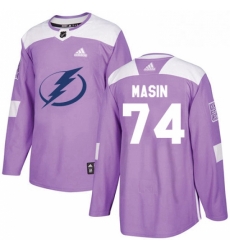 Mens Adidas Tampa Bay Lightning 74 Dominik Masin Authentic Purple Fights Cancer Practice NHL Jersey Mens Adidas Tampa Bay Lightning 74 Dominik Masin Authentic Purple Fights Cancer Practice NHL Jersey