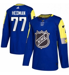 Mens Adidas Tampa Bay Lightning 77 Victor Hedman Authentic Royal Blue 2018 All Star Atlantic Division NHL Jersey Mens Adidas Tampa Bay Lightning 77 Victor Hedman Authentic Royal Blue 2018 All Star Atlantic Division NHL Jersey
