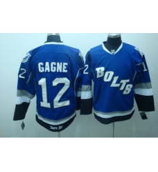 Tampa Bay Lightning 12 Gagne blue jerseys bolts 2011 Tampa Bay Lightning 12 Gagne blue jerseys bolts 2011