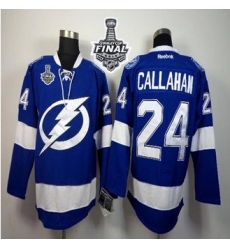 Tampa Bay Lightning #24 Ryan Callahan Blue 2015 Stanley Cup Stitched NHL Jersey Tampa Bay Lightning #24 Ryan Callahan Blue 2015 Stanley Cup Stitched NHL Jersey