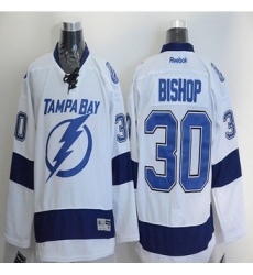 Tampa Bay Lightning #30 Ben Bishop White Stitched NHL Jersey1 Tampa Bay Lightning #30 Ben Bishop White Stitched NHL Jersey1