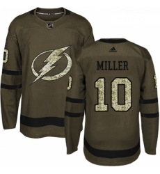 Youth Adidas Tampa Bay Lightning 10 JT Miller Authentic Green Salute to Service NHL Jerse Youth Adidas Tampa Bay Lightning 10 JT Miller Authentic Green Salute to Service NHL Jerse