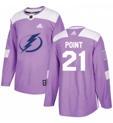 Youth Adidas Tampa Bay Lightning 21 Brayden Point Authentic Purple Fights Cancer Practice NHL Jersey Youth Adidas Tampa Bay Lightning 21 Brayden Point Authentic Purple Fights Cancer Practice NHL Jersey