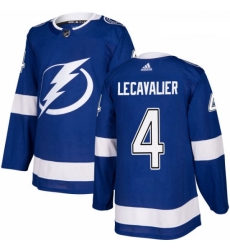 Youth Adidas Tampa Bay Lightning 4 Vincent Lecavalier Authentic Royal Blue Home NHL Jersey 