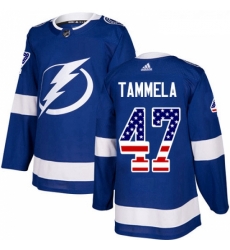 Youth Adidas Tampa Bay Lightning 47 Jonne Tammela Authentic Blue USA Flag Fashion NHL Jersey Youth Adidas Tampa Bay Lightning 47 Jonne Tammela Authentic Blue USA Flag Fashion NHL Jersey