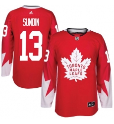 Maple Leafs #13 Mats Sundin Red Alternate Stitched NHL Jersey Maple Leafs #13 Mats Sundin Red Alternate Stitched NHL Jersey