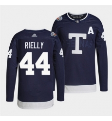 Men Toronto Maple Leafs 44 Morgan Rielly 2022 Heritage Classic Navy Stitched jersey Men Toronto Maple Leafs 44 Morgan Rielly 2022 Heritage Classic Navy Stitched jersey