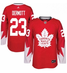 Mens Adidas Toronto Maple Leafs 23 Travis Dermott Authentic Red Alternate NHL Jersey Mens Adidas Toronto Maple Leafs 23 Travis Dermott Authentic Red Alternate NHL Jersey