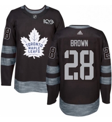 Mens Adidas Toronto Maple Leafs 28 Connor Brown Authentic Black 1917 2017 100th Anniversary NHL Jersey Mens Adidas Toronto Maple Leafs 28 Connor Brown Authentic Black 1917 2017 100th Anniversary NHL Jersey
