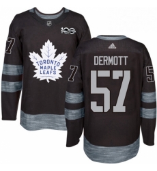 Mens Adidas Toronto Maple Leafs 57 Travis Dermott Authentic Black 1917 2017 100th Anniversary NHL Jersey Mens Adidas Toronto Maple Leafs 57 Travis Dermott Authentic Black 1917 2017 100th Anniversary NHL Jersey