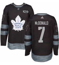 Mens Adidas Toronto Maple Leafs 7 Lanny McDonald Authentic Black 1917 2017 100th Anniversary NHL Jersey Mens Adidas Toronto Maple Leafs 7 Lanny McDonald Authentic Black 1917 2017 100th Anniversary NHL Jersey