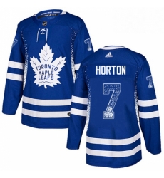 Mens Adidas Toronto Maple Leafs 7 Tim Horton Authentic Blue Drift Fashion NHL Jersey Mens Adidas Toronto Maple Leafs 7 Tim Horton Authentic Blue Drift Fashion NHL Jersey