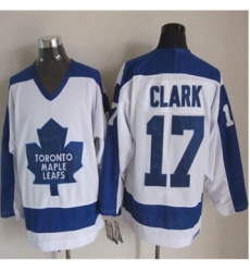 Toronto Maple Leafs #17 Wendel Clark White Blue CCM Throwback Stitched NHL jersey Toronto Maple Leafs #17 Wendel Clark White Blue CCM Throwback Stitched NHL jersey