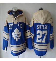 Toronto Maple Leafs #27 Darryl Sittler Blue Sawyer Hooded Sweatshirt Stitched NHL Jersey Toronto Maple Leafs #27 Darryl Sittler Blue Sawyer Hooded Sweatshirt Stitched NHL Jersey
