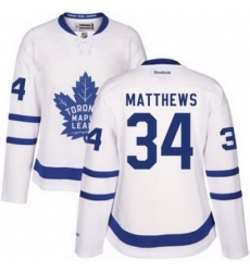 Maple Leafs #34 Auston Matthews White Road Womens Stitched NHL Jersey Maple Leafs #34 Auston Matthews White Road Womens Stitched NHL Jersey