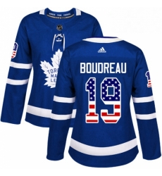 Womens Adidas Toronto Maple Leafs 19 Bruce Boudreau Authentic Royal Blue USA Flag Fashion NHL Jersey Womens Adidas Toronto Maple Leafs 19 Bruce Boudreau Authentic Royal Blue USA Flag Fashion NHL Jersey