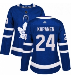 Womens Adidas Toronto Maple Leafs 24 Kasperi Kapanen Authentic Royal Blue Home NHL Jersey Womens Adidas Toronto Maple Leafs 24 Kasperi Kapanen Authentic Royal Blue Home NHL Jersey