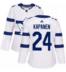 Womens Adidas Toronto Maple Leafs 24 Kasperi Kapanen Authentic White 2018 Stadium Series NHL Jersey Womens Adidas Toronto Maple Leafs 24 Kasperi Kapanen Authentic White 2018 Stadium Series NHL Jersey