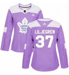 Womens Adidas Toronto Maple Leafs 37 Timothy Liljegren Authentic Purple Fights Cancer Practice NHL Jersey Womens Adidas Toronto Maple Leafs 37 Timothy Liljegren Authentic Purple Fights Cancer Practice NHL Jersey
