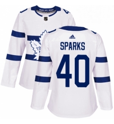 Womens Adidas Toronto Maple Leafs 40 Garret Sparks Authentic White 2018 Stadium Series NHL Jersey Womens Adidas Toronto Maple Leafs 40 Garret Sparks Authentic White 2018 Stadium Series NHL Jersey