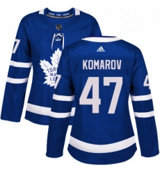 Womens Adidas Toronto Maple Leafs 47 Leo Komarov Authentic Royal Blue Home NHL Jersey Womens Adidas Toronto Maple Leafs 47 Leo Komarov Authentic Royal Blue Home NHL Jersey