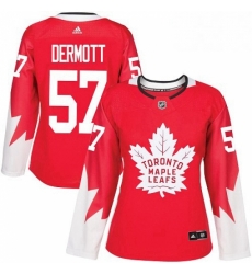 Womens Adidas Toronto Maple Leafs 57 Travis Dermott Authentic Red Alternate NHL Jersey Womens Adidas Toronto Maple Leafs 57 Travis Dermott Authentic Red Alternate NHL Jersey