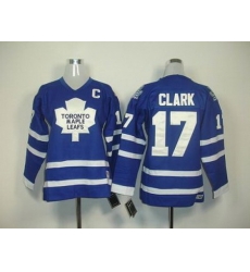 YOUTH Toronto Maple Leafs #17 Wendel Clark Blue Jersey C Patch YOUTH Toronto Maple Leafs #17 Wendel Clark Blue Jersey C Patch