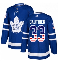 Youth Adidas Toronto Maple Leafs 33 Frederik Gauthier Authentic Royal Blue USA Flag Fashion NHL Jersey Youth Adidas Toronto Maple Leafs 33 Frederik Gauthier Authentic Royal Blue USA Flag Fashion NHL Jersey