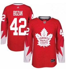 Youth Adidas Toronto Maple Leafs 42 Tyler Bozak Authentic Red Alternate NHL Jersey Youth Adidas Toronto Maple Leafs 42 Tyler Bozak Authentic Red Alternate NHL Jersey