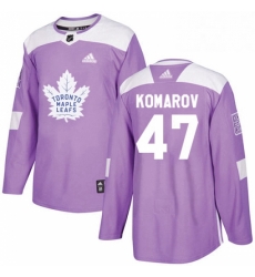 Youth Adidas Toronto Maple Leafs 47 Leo Komarov Authentic Purple Fights Cancer Practice NHL Jersey Youth Adidas Toronto Maple Leafs 47 Leo Komarov Authentic Purple Fights Cancer Practice NHL Jersey
